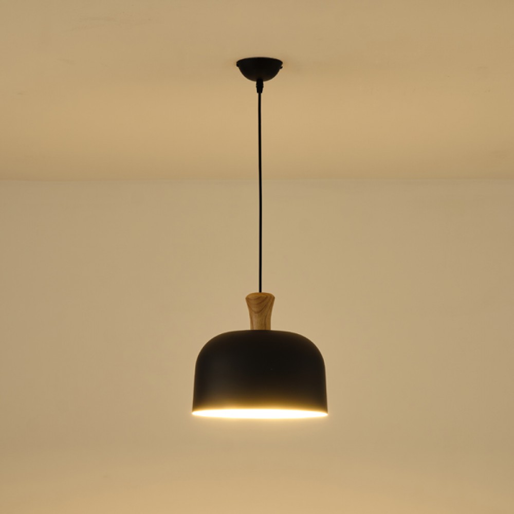 ΦΩΤΙΣΤΙΚΟ ΚΡΕΜΑΣΤΟ  ΜΕΤΑΛΛΙΚΟ1XΕ27 MAX 15W 270X1300mm ΜΑΥΡΟ ARTE ILLUMINA SIMPLO