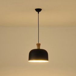 ΦΩΤΙΣΤΙΚΟ ΚΡΕΜΑΣΤΟ  ΜΕΤΑΛΛΙΚΟ1XΕ27 MAX 15W 270X1300mm ΜΑΥΡΟ ARTE ILLUMINA SIMPLO