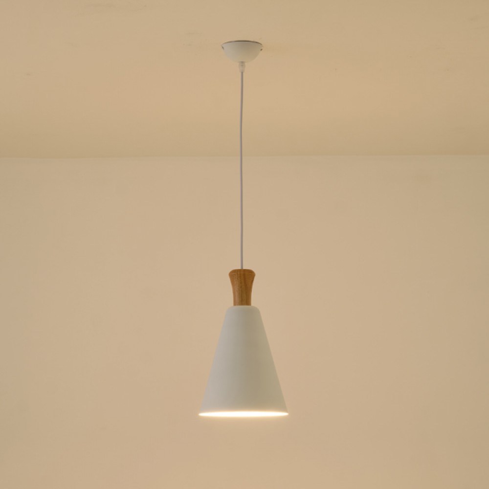 ΦΩΤΙΣΤΙΚΟ ΚΡΕΜΑΣΤΟ  ΜΕΤΑΛΛΙΚΟ1XΕ27 MAX 15W 200X1380mm ΑΣΠΡΟ ARTE ILLUMINA SIMPLO