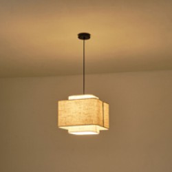 ΦΩΤΙΣΤΙΚΟ ΚΡΕΜΑΣΤΟ ΥΦΑΣΜΑ  1XΕ27 ΜΑΧ 60W ΜΠΕΖ Φ320Χ1090mm ARTE ILLUMINA LOFT