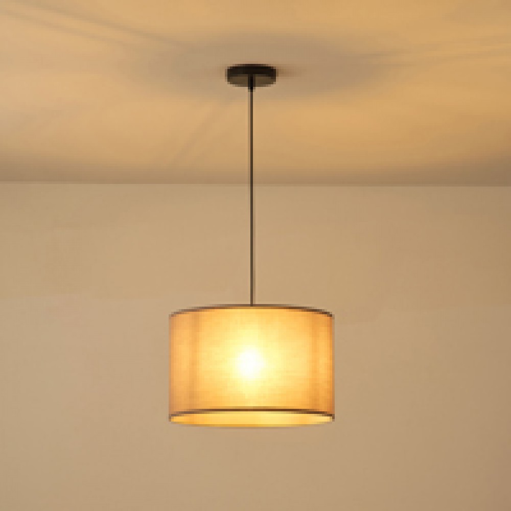 ΦΩΤΙΣΤΙΚΟ ΚΡΕΜΑΣΤΟ ΥΦΑΣΜΑ ΓΚΡΙ 1XΕ27 MAX 15W Φ380Χ240mm ARTE ILLUMINA SOHO