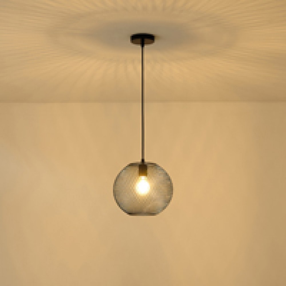 ΦΩΤΙΣΤΙΚΟ ΚΡΕΜΑΣΤΟ ΜΕΤΑΛΛΙΚΟ 1XE27  MAX 15W 350X350Χ1360mm ΜΑΥΡΟ ARTE ILLUMINA OGGI
