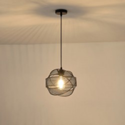 ΦΩΤΙΣΤΙΚΟ ΚΡΕΜΑΣΤΟ ΜΕΤΑΛΛΙΚΟ 1XE27  MAX 15W 450X450X1340mm ΜΑΥΡΟ ARTE ILLUMINA OGGI