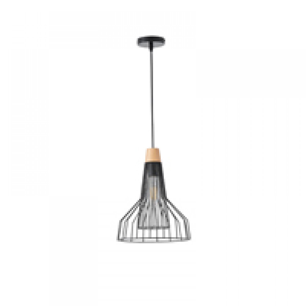 ΦΩΤΙΣΤΙΚΟ ΚΡΕΜΑΣΤΟ ΜΕΤΑΛΛΙΚΟ 1XE27  MAX 15W 260X260X1370mm ΜΑΥΡΟ ARTE ILLUMINA OGGI