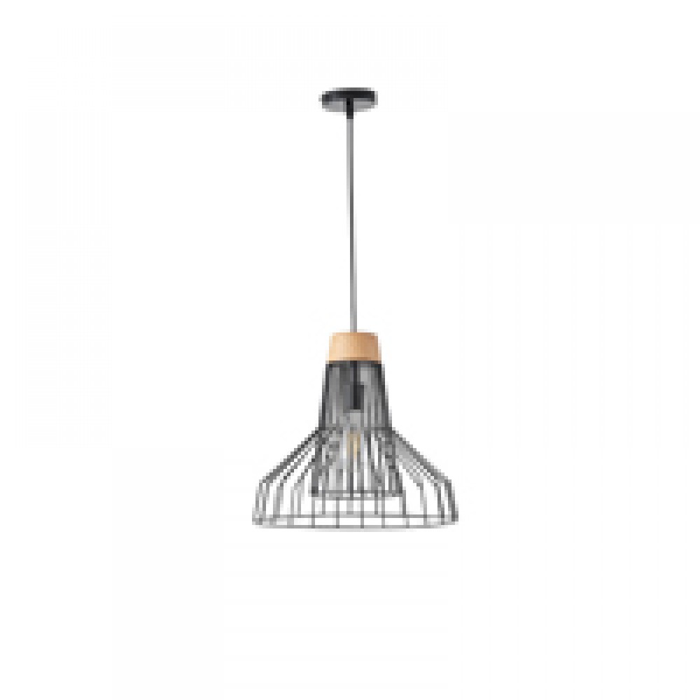 ΦΩΤΙΣΤΙΚΟ ΚΡΕΜΑΣΤΟ ΜΕΤΑΛΛΙΚΟ 1XE27  MAX 15W 360X360X1380mm ΜΑΥΡΟ ARTE ILLUMINA OGGI