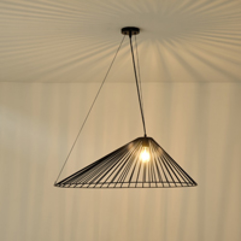 ΦΩΤΙΣΤΙΚΟ ΚΡΕΜΑΣΤΟ ΜΕΤΑΛΛΙΚΟ 1XE27  Max 15W 800x520x1360mm ΜΑΥΡΟ ARTE ILLUMINA OGGI