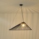 ΦΩΤΙΣΤΙΚΟ ΚΡΕΜΑΣΤΟ ΜΕΤΑΛΛΙΚΟ 1XE27  Max 15W 800x520x1360mm ΜΑΥΡΟ ARTE ILLUMINA OGGI