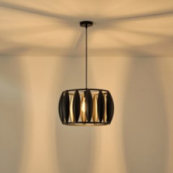 ΦΩΤΙΣΤΙΚΟ ΚΡΕΜΑΣΤΟ ΜΕΤΑΛΛΙΚΟ 1XE27  MAX 15W 425X425X1300mm ΜΑΥΡΟ ARTE ILLUMINA OGGI