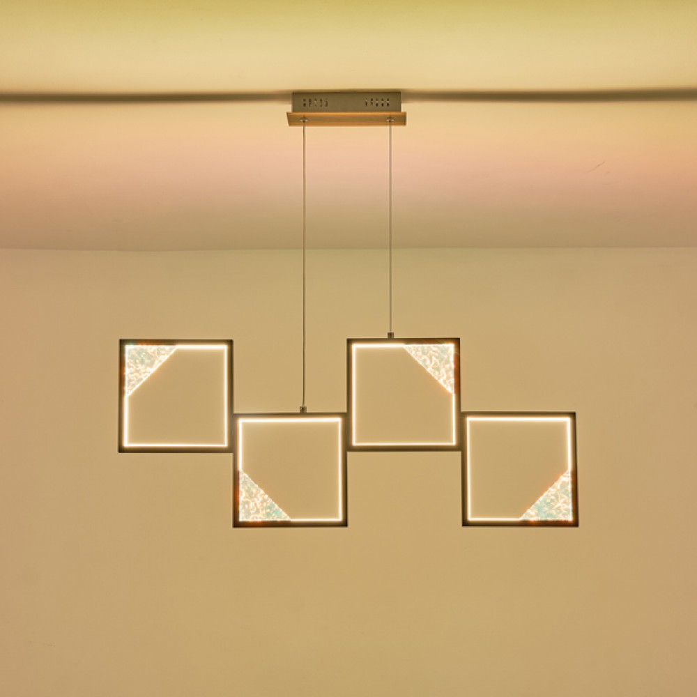 ΦΩΤΙΣΤΙΚΟ ΟΡΟΦΗΣ ΑΛΟΥΜΙΝΙΟΥ LED 36W 3000K 850lm 820X16X1340mm ΜΑΥΡΟ ARTE ILLUMINA SQUARE