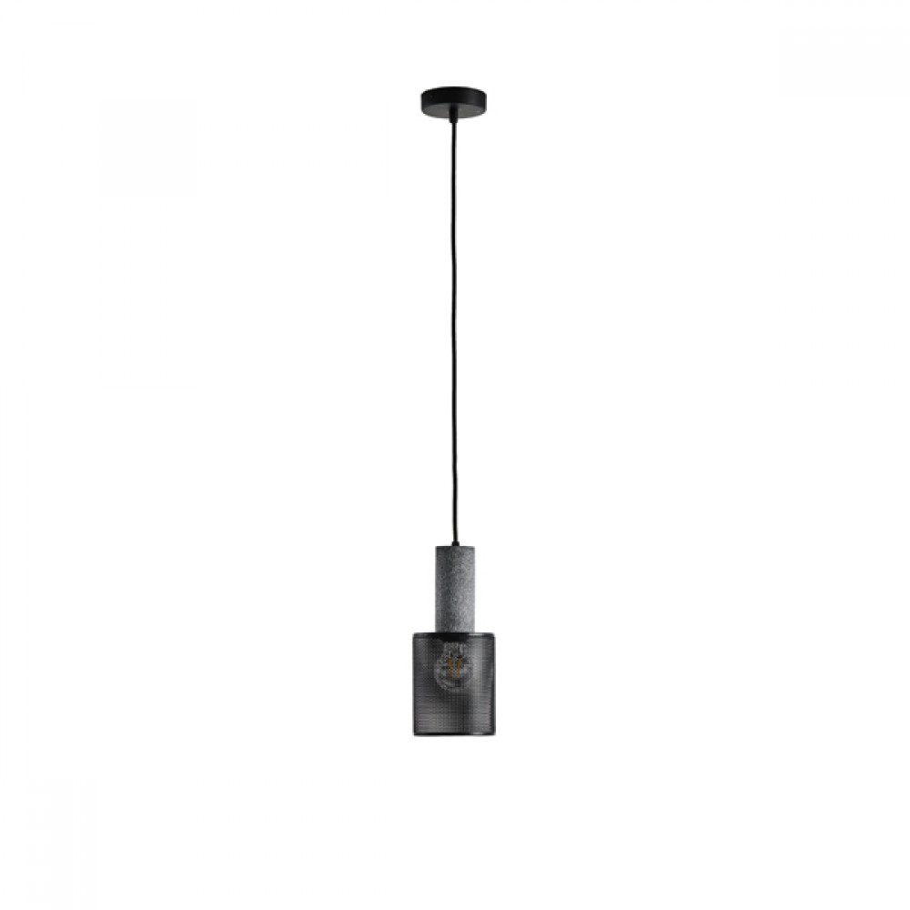 ΦΩΤΙΣΤΙΚΟ ΚΡΕΜΑΣΤΟ ΓΥΨΙΝΟ ΜΑΥΡΟ1XE27 MAX 40W 120X120X260mm ARTE ILLUMINA SCOURO