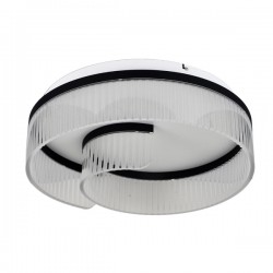 ΠΛΑΦΟΝΙΕΡΑ ΑΚΡΥΛΙΚΗ LED 18W 3000K 1000lm ΔΙΑΦΑΝΗΣ- ΜΑΥΡΗ  Φ50 ARTE ILLUMINA AURORA