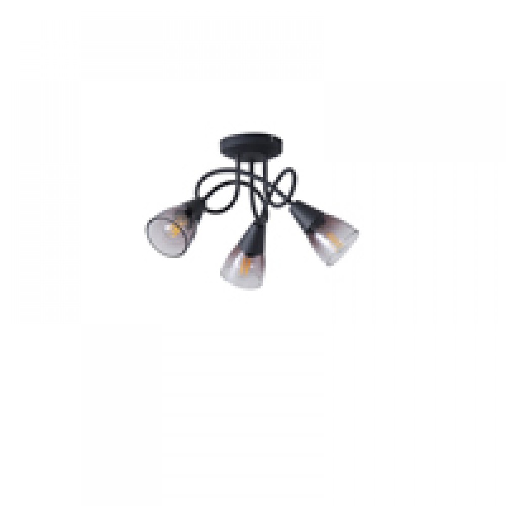 ΣΠΟΤ ΜΕΤΑΛΛΙΚΟ ΜΕ SMOKY ΓΥΑΛΙ ΤΡΙΦΩΤΟ  3XE14  D380XH185mm ARTE ILLUMINA CLASSY