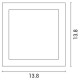 ΑΠΛΙΚΑ ΤΟΙΧΟΥ ΚΙΝΗΤΗ LED 6W 138x138x57 3000K IP54 ΛΕΥΚΗ PRO