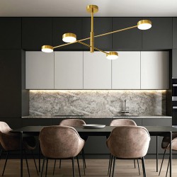 ΦΩΤΙΣΤΙΚΟ ΚΡΕΜΑΣΤΟ 4ΦΩΤΟ LED 48W 100X65X10 ΧΡΥΣΟ - EUROLAMP