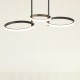ΦΩΤΙΣΤΙΚΟ ΚΡΕΜΑΣΤΟ 3ΦΩΤΟ LED 34W 700X280X250 ΜΑΥΡΟ - EUROLAMP