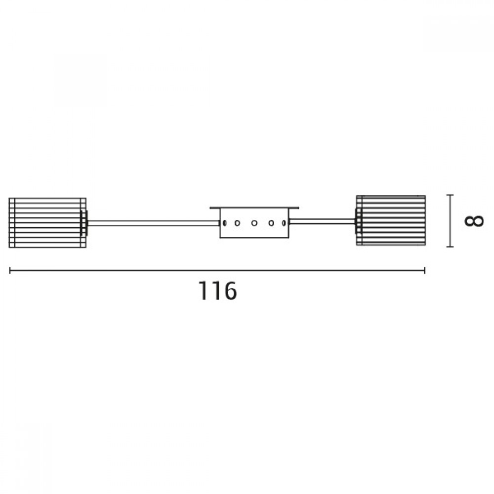 ΦΩΤΙΣΤΙΚΟ ΚΡΕΜΑΣΤΟ 10ΦΩΤΟ LED 100W 116X8 ΜΑΥΡΟ/ΧΡΥΣΟ- EUROLAMP
