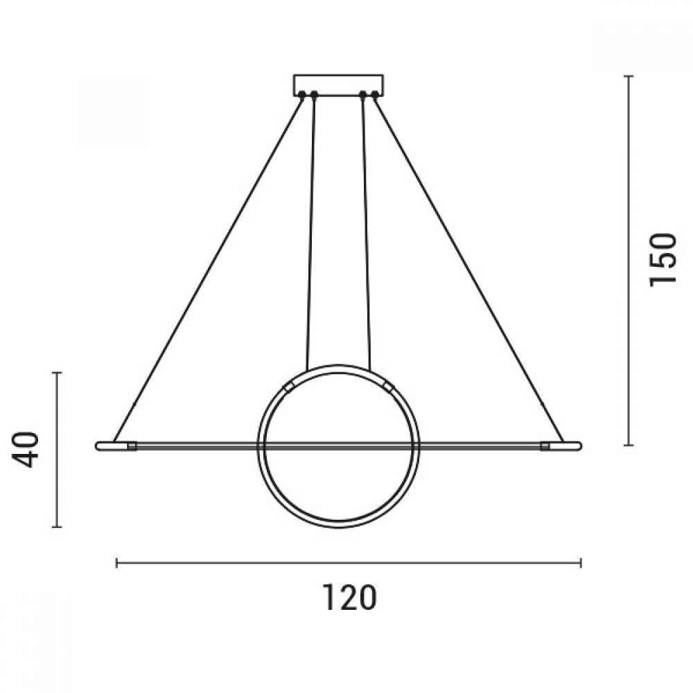 ΦΩΤΙΣΤΙΚΟ ΚΡΕΜΑΣΤΟ ΓΡΑΜΜΙΚΟ LED 45W 3000Κ 120X150 ΜΑΥΡΟ - EUROLAMP
