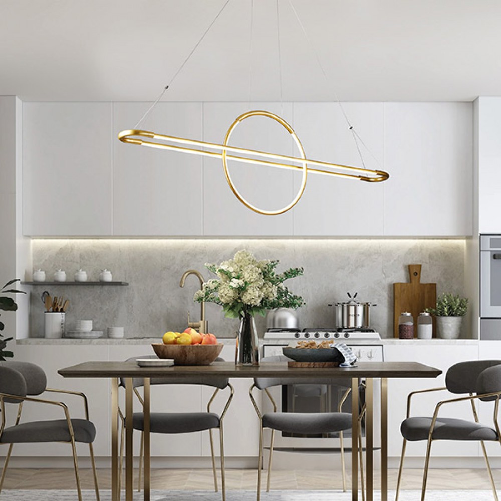 ΦΩΤΙΣΤΙΚΟ ΚΡΕΜΑΣΤΟ ΓΡΑΜΜΙΚΟ LED 45W 3000Κ 120X150 ΧΡΥΣΟ - EUROLAMP