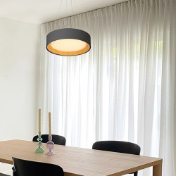 ΦΩΤΙΣΤΙΚΟ ΚΡΕΜΑΣΤΟ ΣΤΡΟΓΓΥΛΟ LED 30W 3000Κ Φ45X11 ΜΑΥΡΟ/ΞΥΛΟ ΔΡΥΣ - EUROLAMP