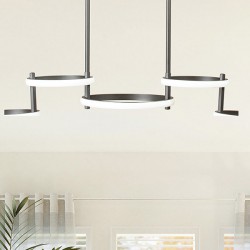 ΦΩΤΙΣΤΙΚΟ ΚΡΕΜΑΣΤΟ 5ΦΩΤΟ LED 48W 930X280X290 ΜΑΥΡΟ - EUROLAMP