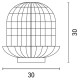 ΠΟΡΤΑΤΙΦ E27 ΒΑΣΗ ΞΥΛΟ & RATTAN Φ29X30 ΓΚΡΙ - Eurolamp
