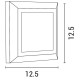 LED Φωτιστικό Τοίχου Slim Σε Γκρί 3W IP65 230V 125X125MM Eurolamp