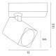 Σποτ Τοίχου Μονό Τετράγωνο GU10 120X60X135 Λευκό - Eurolamp