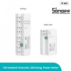 GloboStar® 80055 SONOFF SPM-MAIN - Wi-Fi Smart Stackable Power Meter Main Unit