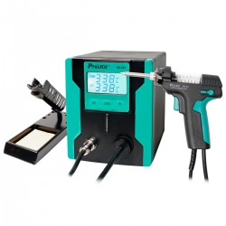 GloboStar® 79994 Proskit SS-331H Desoldering Station - Επαγγελματικός Σταθμός Αποκόλλησης Ρεύματος 140W AC 220-240V με Ρύθμιση Θερμοκρασίας 160°C έως 480°C Μ13 x Π18.5 x Υ16cm