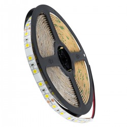 GloboStar® 70321 Ταινία LED SMD 5050 5m 14.4W/m 60LED/m 1512 lm/m 120° DC 24V Αδιάβροχη IP65 Φυσικό Λευκό 4500K - 5 Χρόνια Εγγύηση