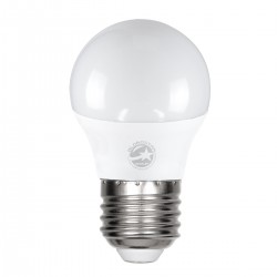 GloboStar® 60021 Λάμπα LED E27 G45 Γλομπάκι 6W 600lm 260° AC 220-240V IP20 Φ4.5 x Υ7.8cm Ψυχρό Λευκό 6000K - 3 Years Warranty