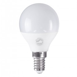 GloboStar® 60014 Λάμπα LED E14 G45 Γλομπάκι 4W 376lm 260° AC 220-240V IP20 Φ4.5 x Υ7.8cm Θερμό Λευκό 2700K - 3 Years Warranty