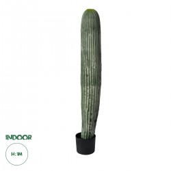 GloboStar® Artificial Garden CARNEGIEA CACTUS 20126 Τεχνητό Διακοσμητικό Φυτό Κάκτος Σαγκουάρο Υ100cm