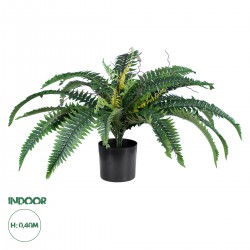 GloboStar® Artificial Garden FERN 20058 Τεχνητό Διακοσμητικό Φυτό Φτέρη Υ40cm