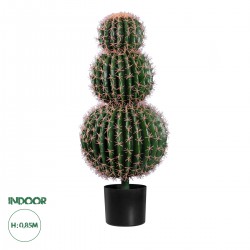 GloboStar® Artificial Garden FEROCACTUS 20137 Τεχνητό Διακοσμητικό Φυτό Φερόκακτος Υ85cm