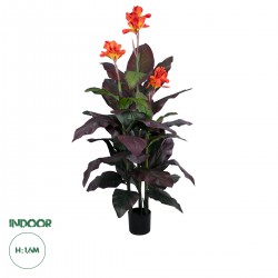 GloboStar® Artificial Garden CANNA INDICA 20209 Τεχνητό Διακοσμητικό Φυτό Ινδική Κάννα Υ160cm