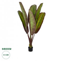 GloboStar® Artificial Garden BLOODY BANANA TREE 20117 - Τεχνητό Διακοσμητικό Φυτό Αιματόφυλλη Μπανανιά - Μπανανόδεντρο Υ160cm