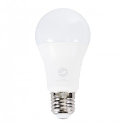 GloboStar® 60050 Λάμπα LED E27 A60 Γλόμπος 15W 1410lm 260° AC 220-240V IP20 Φ6 x Υ11.9cm Θερμό Λευκό 2700K Dimmable - 3 Years Warranty