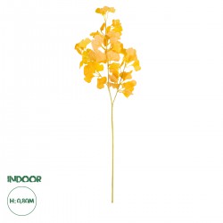 GloboStar® Artificial Garden GINKGO BRANCH 20260 Τεχνητό Διακοσμητικό Κλαδί Γκίγκο Π22 x Υ80cm