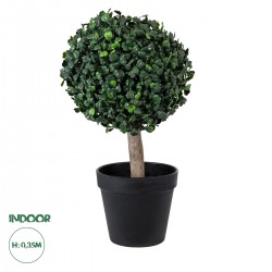 GloboStar® Artificial Garden BUXUS 20404 Τεχνητό Διακοσμητικό Φυτό Πυξός Υ35cm