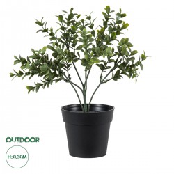 GloboStar® Artificial Garden BUXUS 20388 Τεχνητό Διακοσμητικό Φυτό Πυξός Υ30cm