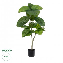 GloboStar® Artificial Garden FICUS RELIGIOSA TREE 20377 Τεχνητό Διακοσμητικό Φυτό Ιερή Συκή Υ100cm