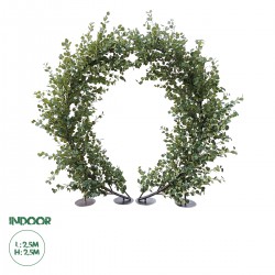 GloboStar® Artificial Garden EYCALYPTUS CINEREA ARCH 20434 Τεχνητή Διακοσμητική Αψίδα Ευκάλυπτου Μ250cm x Υ250cm