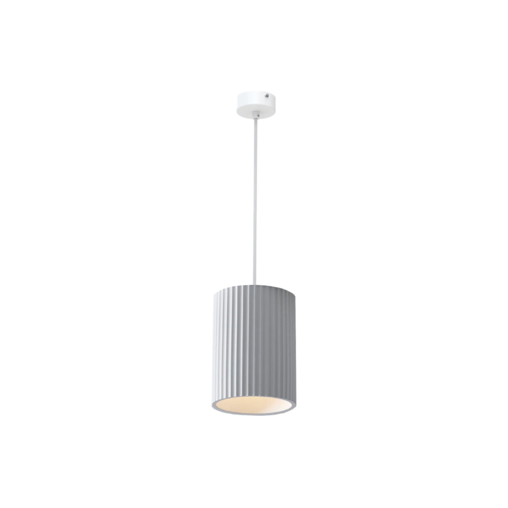 Inlight Κρεμαστό φωτιστικό λευκό από γύψο 1XΕ27 D:15cm (4062-White) Viokef