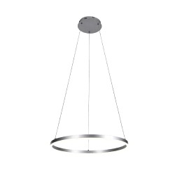 Inlight Κρεμαστό φωτιστικό LED 45W 3CCT (by switch on base) D:100cm (6095-AA-Silver)