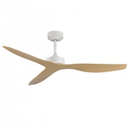 it-Lighting Trent - Fan in White and wooden Color (102000615)