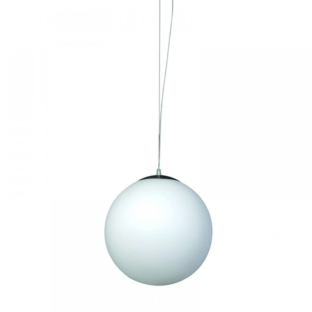 InLight Κρεμαστό φωτιστικό από λευκή οπαλίνα 1XE27 D:25cm (4253-Δ)