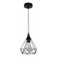 InLight Κρεμαστό φωτιστικό από μαύρο μέταλλο 1XE27 D:16cm (4024-BL)