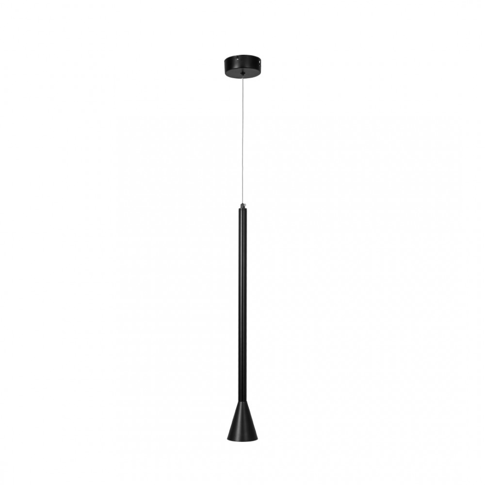 InLight Κρεμαστό φωτιστικό LED 7W 3000K σε μαύρη απόχρωση D:60cm (4051-BL)