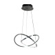 InLight Κρεμαστό φωτιστικό LED 48W 3CCT (by switch on base) σε χρώμιο D:60cm (6082-CH)